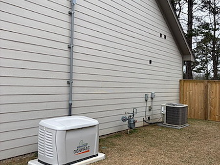 Residential generator installation